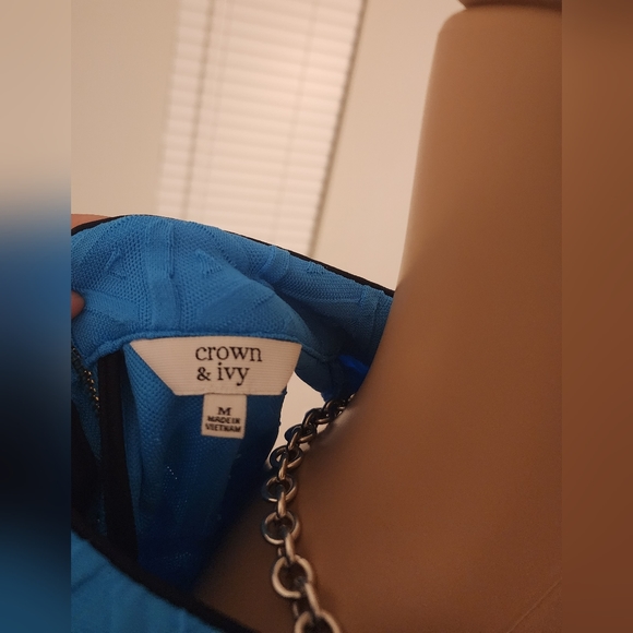 Women's Crown & Ivy Turquoise Pool "In the Groove" Dress - Picture 6 of 8